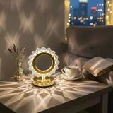Güneş Şeklinde Kristal Led Masa Lambası – Dokunmatik, 3 Renk Işık Modlu, Şarjlı Dekoratif Gece Lambası (5047)