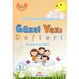 Güneş Yayınları 3.Sınıf Dik Temel Harflerle Güzel Yazı Defteri Kılavuz Çizgili