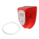 Güneş Yolculuk Tel Çevre Alarmı Taktik Güvenlik Cihazı, 129dB Yüksek Ses ve LED Yanıp Sönen Işık, 328 Ft Çekme Teli, Ev, Kamp, Bahçe, Yard, Meyve Bahçesi, Çiftlik vb. İçin Güneş Güvenlik Alarmı.