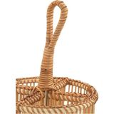 Güneş Züccaciye Doğal Bambu Bölmeli Kaşıklık Siyah 30 X 19 X 12 Cm