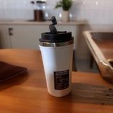 Güneş Züccaciye Silikon Tabanlı Termos Bardak 500 ml - Beyaz