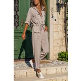 Güneşkızı Kadın Taş Airobin Cepli Kemerli Safari Tulum GK-BST3164