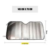 Güneşlik Gölgelik Standart Boy Vantuzlu Gümüş Nikel Balonlu Ön Cam Oto 145CM x 70CM Büyük Boy