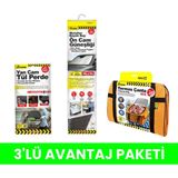 Güneşlik + Yan Cam Güneşlik Perde + Termos Çanta 3’lü Bayram Yolculuk Paketi