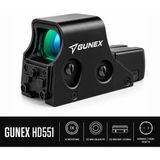 Gunex HD551 1X22MM Kırmızı Yeşil Nokta Reddot - 1 x 22 mm