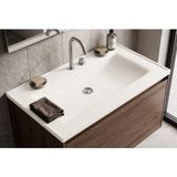 Güney Ankastre Aura 65 cm Beyaz Granit Banyo Lavabosu