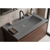 Güney Ankastre Aura 65 cm Gri Granit Banyo Lavabosu