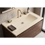 Güney Ankastre Aura 65 cm Krem Granit Banyo Lavabosu