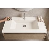 Güney Ankastre Zenit 65 cm Beyaz Granit Banyo Lavabosu