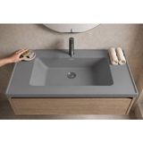 Güney Ankastre Zenit 65 cm Gri Granit Banyo Lavabosu