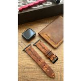 Güney Apple Watch Uyumlu Hakiki Deri Saat Kordonu (3,4,5,6,7,8,9,SE,Ultra) (42-44-45)