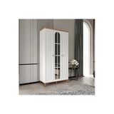 GuneyStore Bohem 3 Kapaklı Aynalı Komple MDF Gardırop