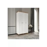 GuneyStore Bohem 3 Kapaklı Komple MDF Gardırop