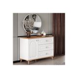 Guneystore Bohem Komple Mdf Atlantik Çam - Beyaz Aynalı Şifonye