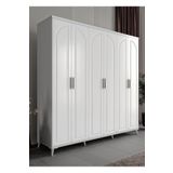 GuneyStore Kemer 6 Kapaklı Komple MDF Beyaz Gardırop