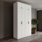 GuneyStore Milas 4 Kapaklı Komple MDF Yüklüklü Gardırop