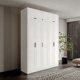 GuneyStore Milas 5 Kapaklı Komple MDF Yüklüklü Gardırop