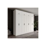 GuneyStore Milas 8 Kapaklı Komple MDF Yüklüklü Gardırop