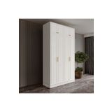 GuneyStore Milas Gold 4 Kapaklı Komple MDF Yüklüklü Gardırop