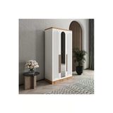 GuneyStore Rosa 3 Kapaklı Komple MDF Aynalı Gardırop
