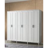 GuneyStore Sport 6 Kapaklı Beyaz Gardırop
