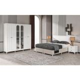 Guneystore Ücretsiz Montaj - %100 MDF Roma 6 Kapaklı Yatak Odası Takımı - MDF Dolap - Elbise Dolabı