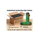 günfleks Günflex Endüstriyel Jumbo Boy Siyah Çöp Torbası, 20 Paket (Toplam 200 Adet Poşet), – 80X110 Cm, 300 Gr, Dayanıklı