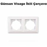 Güngünsan Visage Simple Beyaz İkili Çerçeve