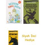 Günışığı Kitaplığı Galata'nın Tembel Martısı: 2, 3, 4. Sınıflar + Dünyanın Merkezine Yolculuk + Siyah Inci Hediye - Hayır