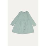 Gunkes 13890849 Yuvarlak Yaka Uzun Kollu Loose Fit Kız Çocuk Müslin Elbise 251Kc1Od Mint
