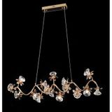 Gunkes 3389/1000 Gd Çiçek Desenli Sarkitli Gold Avize
