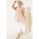 Gunkes Beli İpli Keten Tunik Camel m1KQ07a2vV