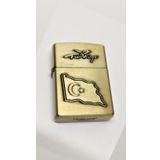 Gunkes Türk Bayrak Motifli Benzinli Zippo Tarzı Çakmak 5214856