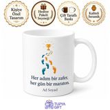 Günlük 10 Bin Adım Sporcu Ödülü Kupa Bardak Hediye Porselen Mug