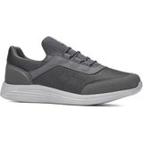 Günlük Erkek Yetişkin Sneaker Büyük Numara Spor Ayakkabı Lastik Bağcıklı Rahat Esnek 110C - Füme