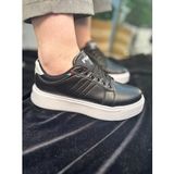 Günlük Kadın Spor Ayakkabı Ortopedik Vegan Deri Bağcık Hafif Kalın Yüksek Taban Yürüyüş Sneaker 102