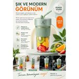Günlük Kullanıma Uygun Şarjlı Meyve Sıkacağı Mini Blender Bardaklı Karıştırıcı