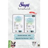 Günlük Ped Normal 40'Lı Ve Hijyenik Ped Normal 24'Lü Bio Natural Sleepy Ve Rosie
