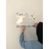 Günlük Planlayıcı Yazı Tahtası Akıllı Kağıt Tahta Planner Tutunabilir Kağıt + Kalem 47X70 cm