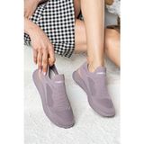 Günlük Unisex Lila Sneaker Slip On Nefes Alabilen Hafif Yürüyüş Bağcıksız Esnek Spor Ayakkabı 041F