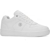 Günlük Unisex Spor Ayakkabı Bağcıklı Bilek Destekli Hafif Kalın Yüksek Taban Sneaker 2100 - Beyaz Beyaz