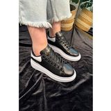Günlük Unisex Spor Ayakkabı Vegan Deri Bağcıklı Hafif Kalın Yüksek Taban Yürüyüş Sneaker 999