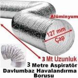 Günlüler Aspiratör Borusu Çelik Telli 3 Mt