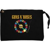 Guns N Roses Plak Siyah Clutch Astarlı Cüzdan / El Çantası - 25x18cm