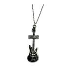Guns N' Roses Temalı Elektro Gitar Kolye – 60 Cm Zamak Kaplama Metal Rock & Hard Rock Aksesuar