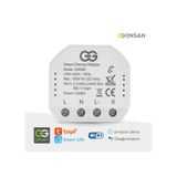 Günsan Akıllı WiFi Nötrlü Dimmer Röle 150W (Işık Ayarlı Anahtar Modülü) Tuya & Smart Life Uyumlu