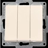 Günsan Elektrik 01281200-100160 Visage Krem Üçlü Anahtar
