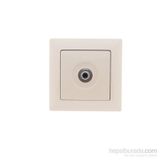 Günsan Elektrik 01281200-100172 Visage Tekli F Konnektörlü Krem Uydu Priz
