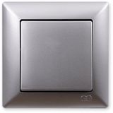 Günsan Elektrik 01281500-100101 Visage Gümüş Anahtar