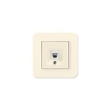 Günsan Elektrik 01371200-100121 Radius İkili Nümeris Krem Telefon Priz